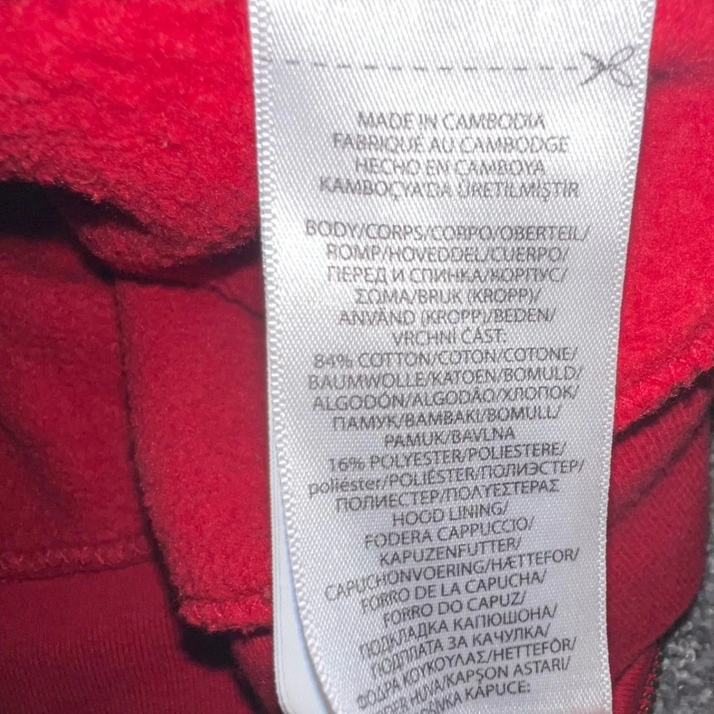 Polo Ralph Lauren Hoodie Boys‎ M 10-12 Red Full Zip Pony Logo Fleece Sweatshirt